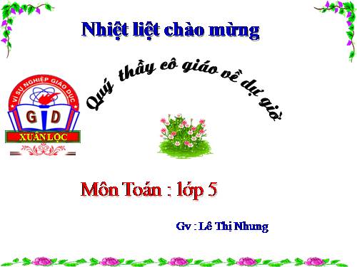Chia một số thập phân cho một số tự nhiên