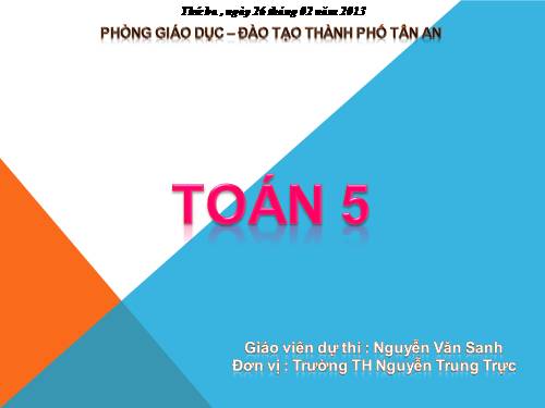 Chia số đo thời gian cho một số