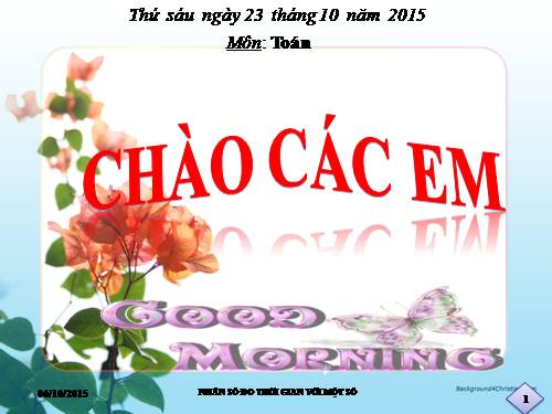 Nhân số đo thời gian với một số
