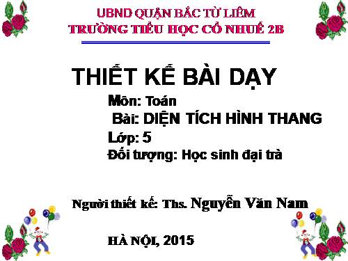 Diện tích hình thang