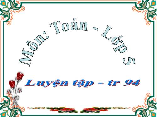 Luyện tập Trang 94