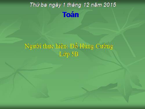 Tỉ số phần trăm