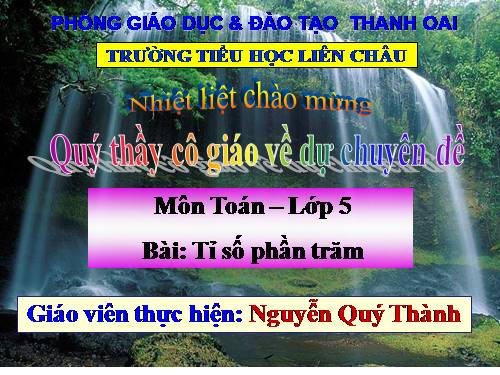 Tỉ số phần trăm