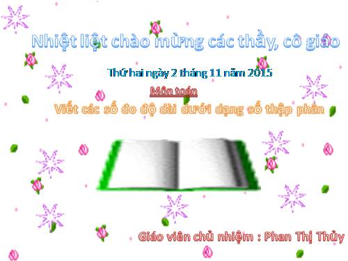 Viết các số đo độ dài dưới dạng số thập phân