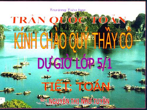 Nhân một số thập phân với một số thập phân