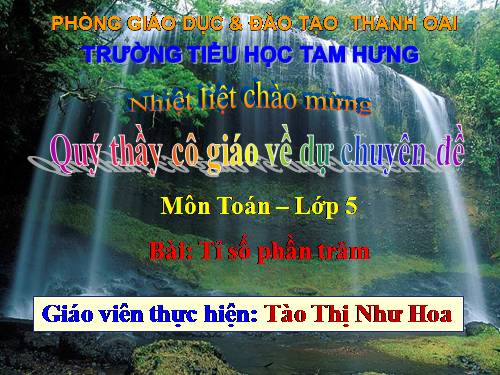 Tỉ số phần trăm