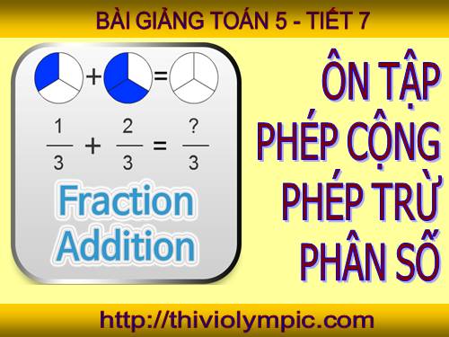 Ôn tập: Phép cộng và phép trừ hai phân số