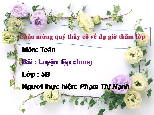 Tiết 138: Luyện tập chung