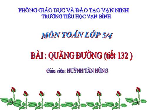 Quãng đường