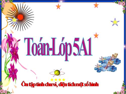 Ôn tập về tính chu vi, diện tích một số hình