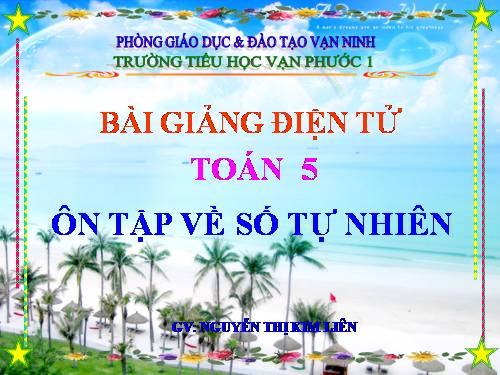 Ôn tập về số tự nhiên