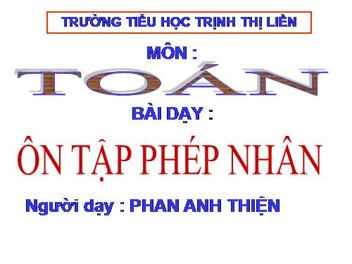 Phép nhân