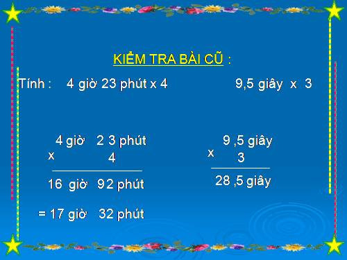 Chia số đo thời gian cho một số