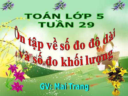 Ôn tập về đo độ dài và đo khối lượng