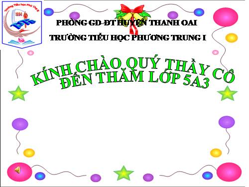 Các Bài giảng khác thuộc Chương trình Toán 5