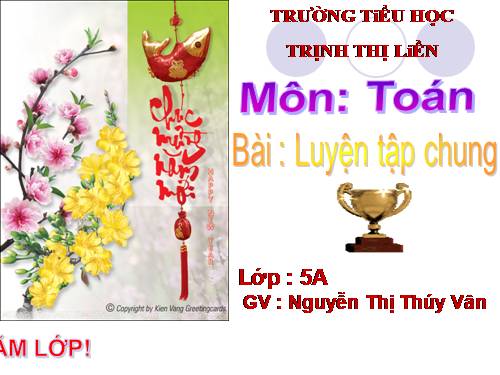 Các Bài giảng khác thuộc Chương trình Toán 5