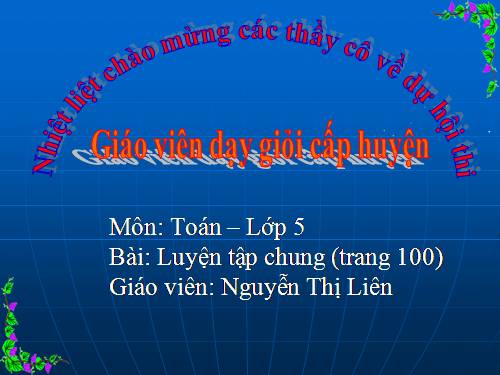 Các Bài giảng khác thuộc Chương trình Toán 5