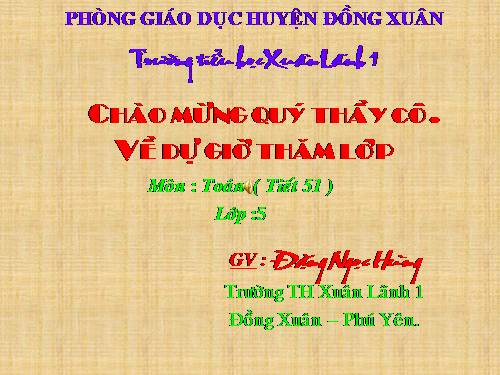 Các Bài giảng khác thuộc Chương trình Toán 5