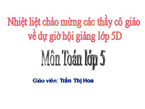 Bài : Luyện tập