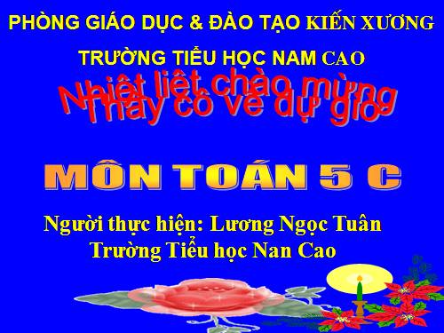 Giải toán về tỉ số phần trăm (tiếp theo)