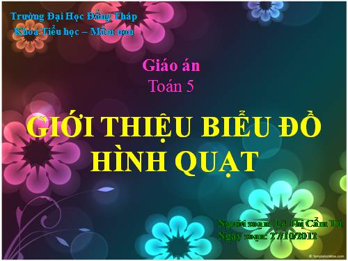 Giới thiệu biểu đồ hình quạt