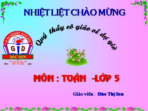 Chia một số thập phân cho một số tự nhiên