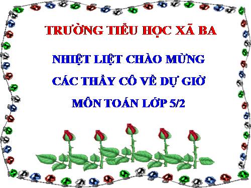 Giải toán về tỉ số phần trăm