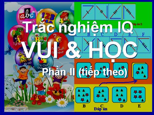 Trắc nghiệm IQ vui 2.ppt