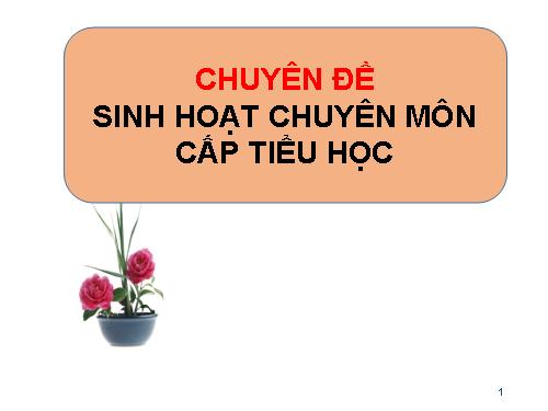 Đổi mơi sinh hoạt tổ chuyên môn