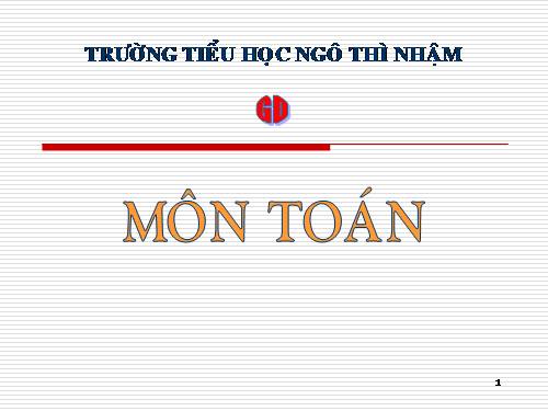 Các Bài giảng khác thuộc Chương trình Toán 5