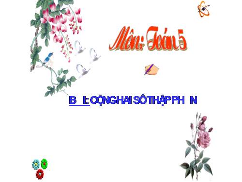 Cộng hai số thập phân