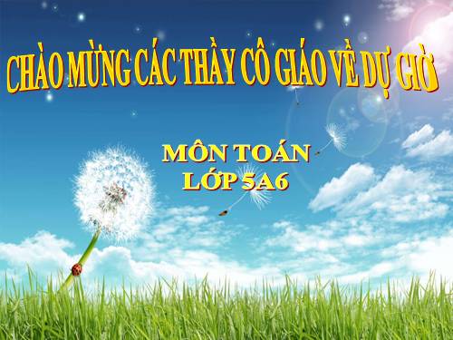 Các Bài giảng khác thuộc Chương trình Toán 5