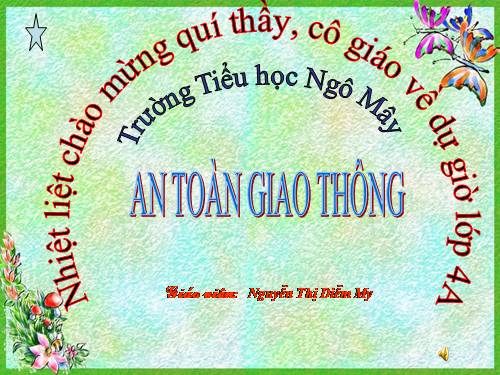 Giáo án an toàn giao thông