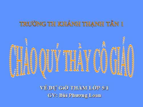 Các Bài giảng khác thuộc Chương trình Toán 5