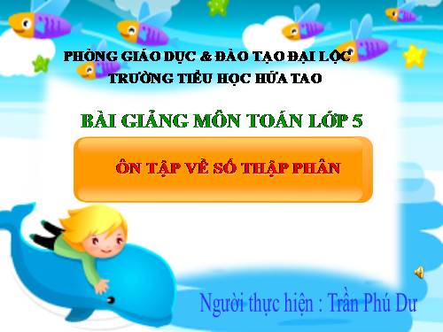 Ôn tập về số thập phân