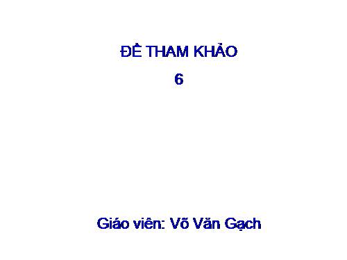 Đề số 6