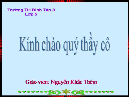 Hình hộp chữ nhật. Hình lập phương