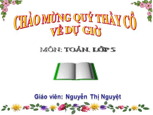 Các Bài giảng khác thuộc Chương trình Toán 5