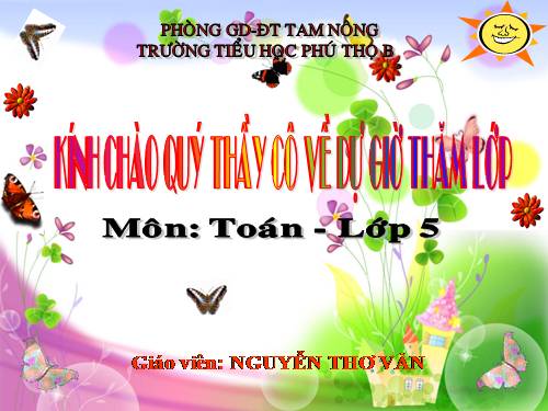 Các Bài giảng khác thuộc Chương trình Toán 5