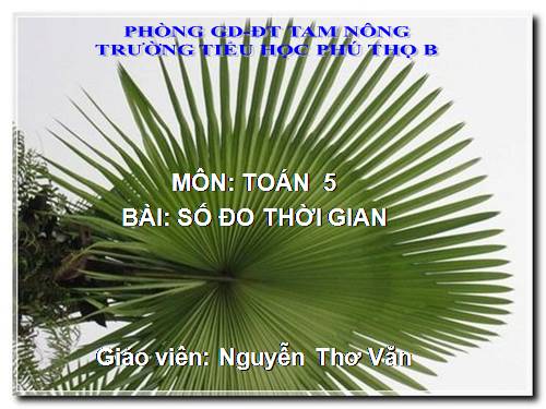 Bảng đơn vị đo thời gian