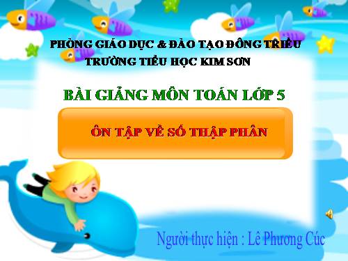 Ôn tập về số thập phân