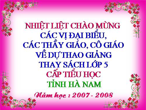 Các Bài giảng khác thuộc Chương trình Toán 5