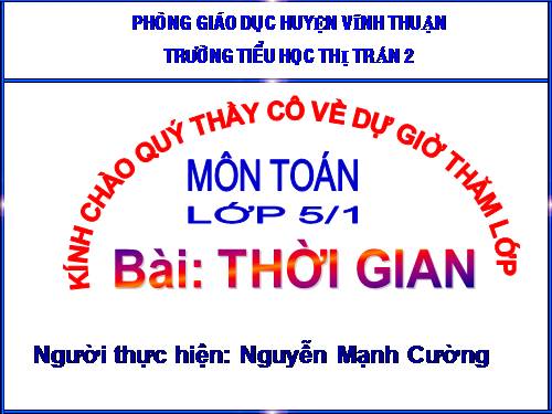 Thời gian
