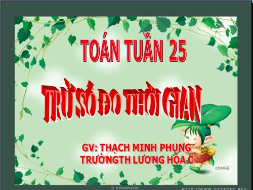 Trừ số đo thời gian