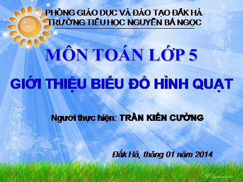 Giới thiệu biểu đồ hình quạt