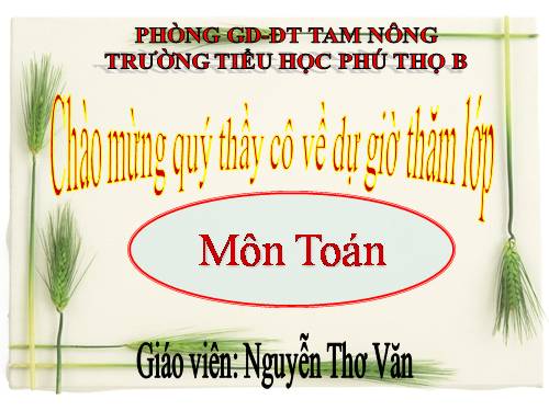 Các Bài giảng khác thuộc Chương trình Toán 5