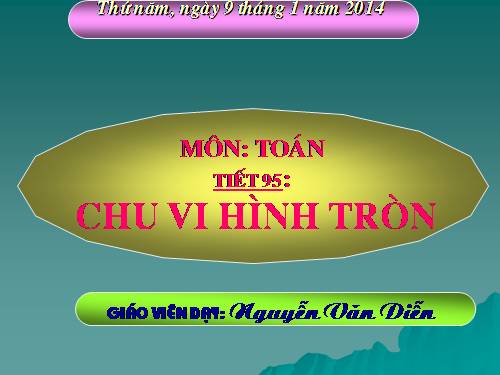 Chu vi hình tròn.