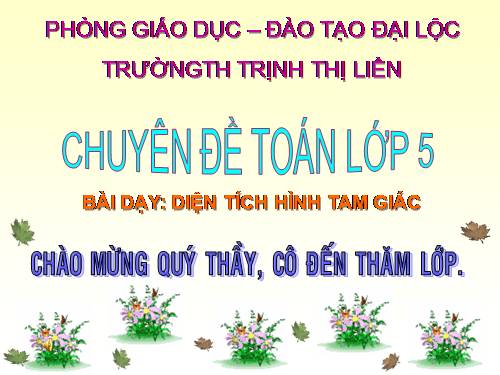 Diện tích hình tam giác