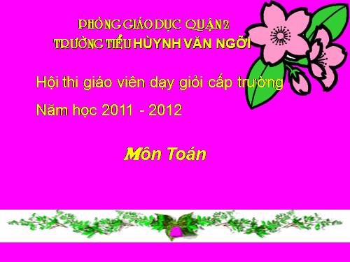 Các Bài giảng khác thuộc Chương trình Toán 5