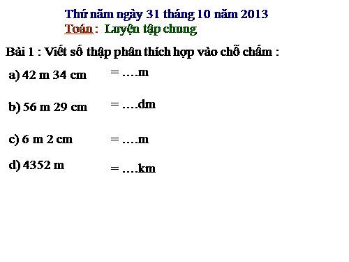 Các Bài giảng khác thuộc Chương trình Toán 5